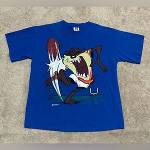 1995 taz signal artwear t-shirt blue Sz XL.